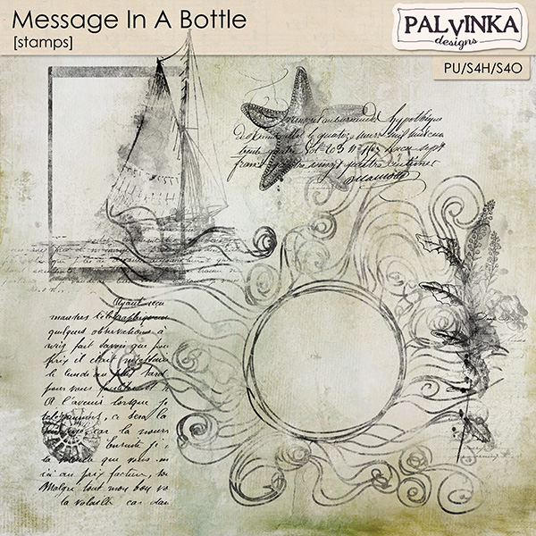 Message In A Bottle Stamps