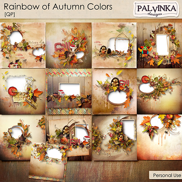 Rainbow of Autumn Colors QP