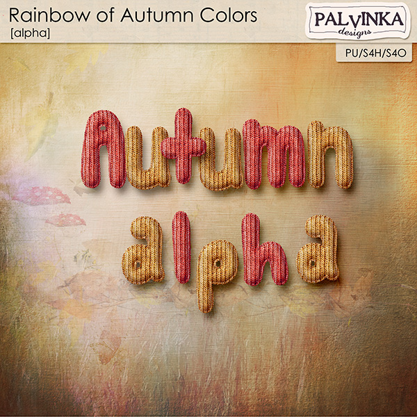 Rainbow of Autumn Colors Alpha