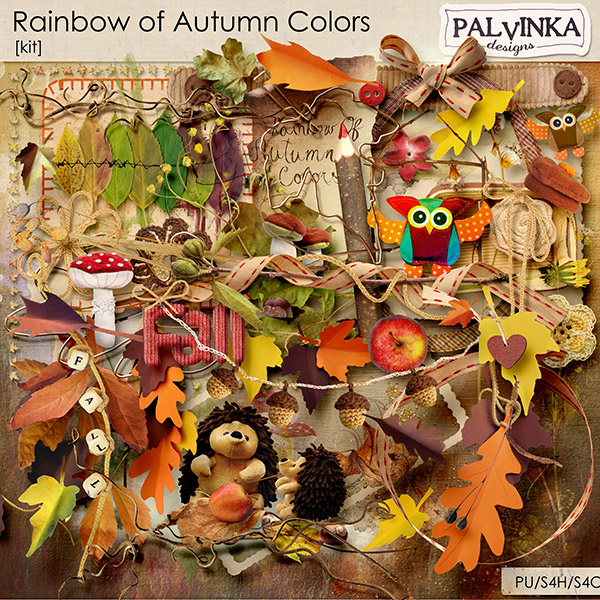 Rainbow of Autumn Colors Kit