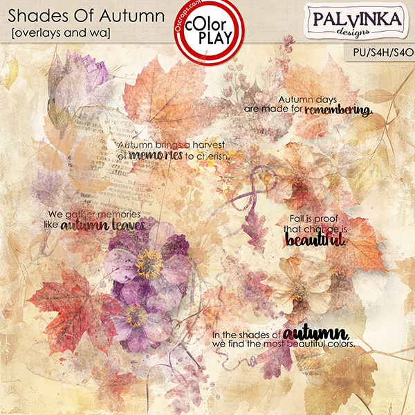 Shades Of Autumn Overlays and WA 