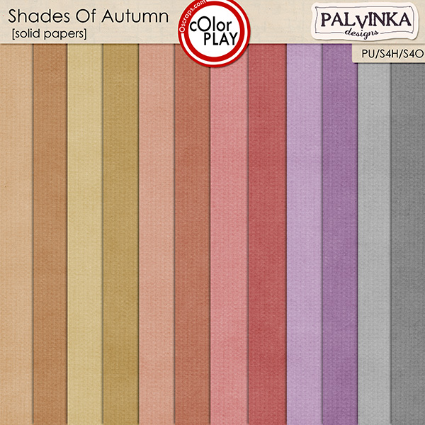 Shades Of Autumn Solid Papers