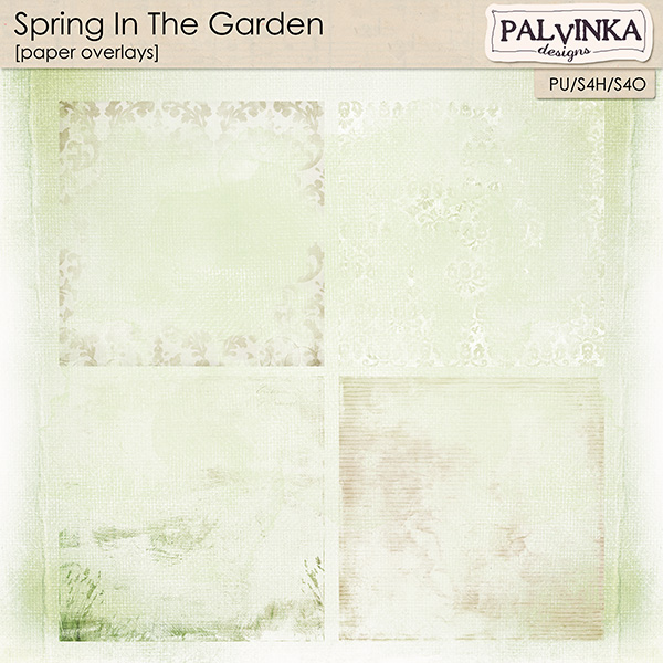 Spring In The Garden Paper Overlays
