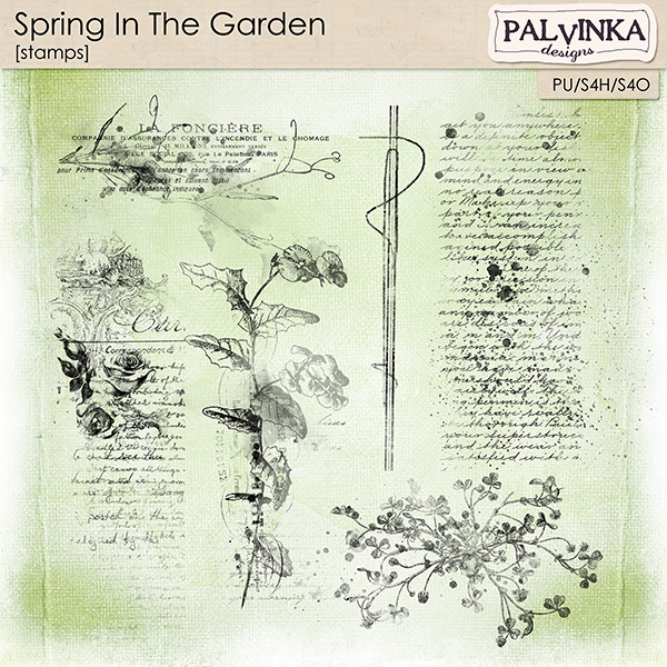 Spring In The Garden Stamps