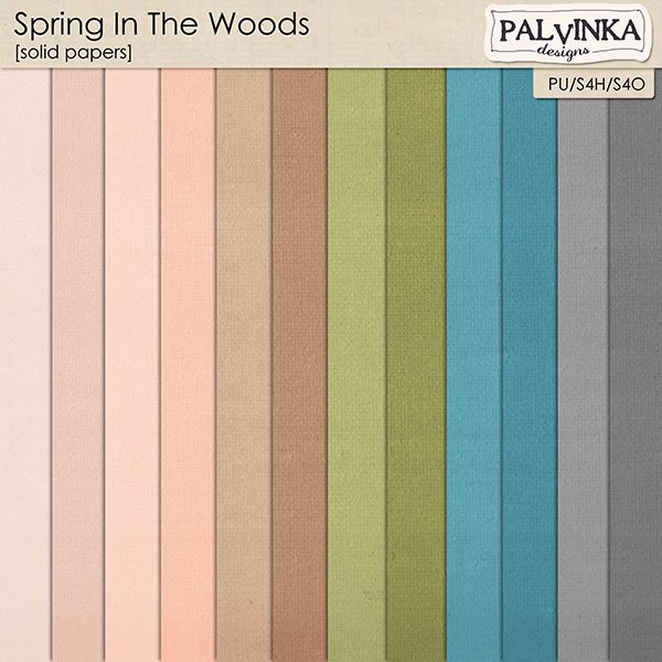 Spring In The Woods Solid Papers