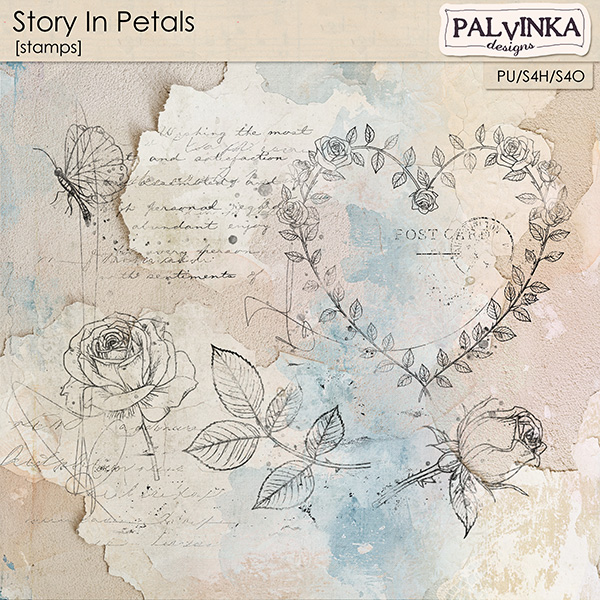 Story In Petals Stamps