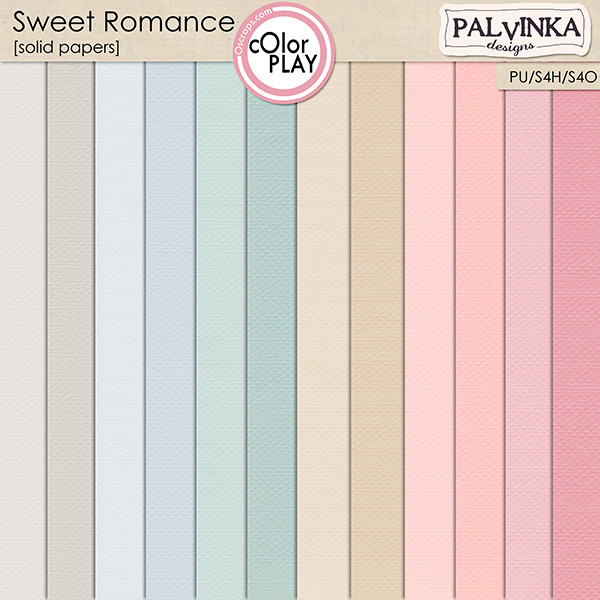 Sweet Romance Solid Papers