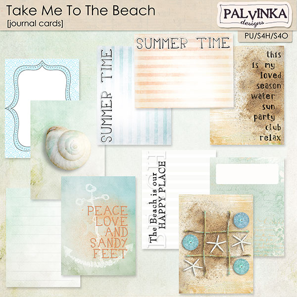 Take Me To The Beach Journal Cards 