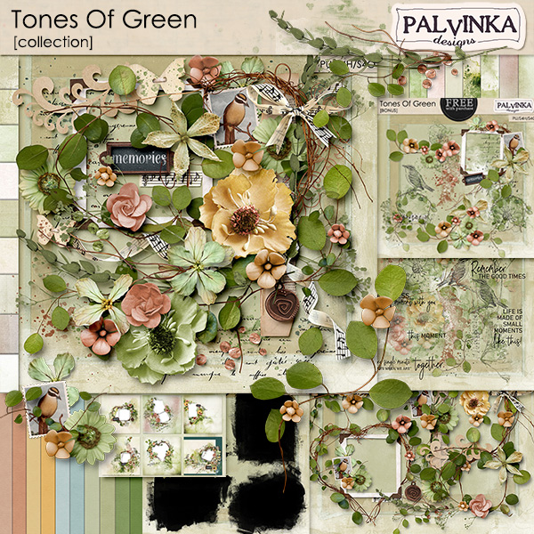 Tones Of Green Collection & Quick Page