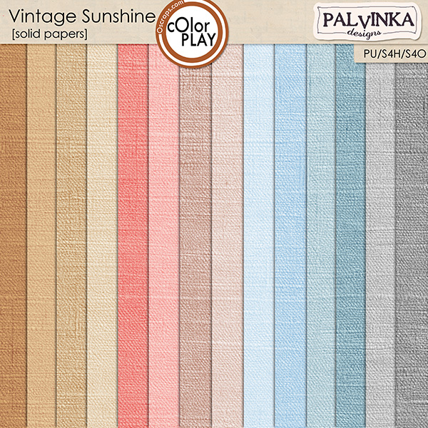 Vintage Sunshine Solid Papers Vintage Sunshine Solid Papers