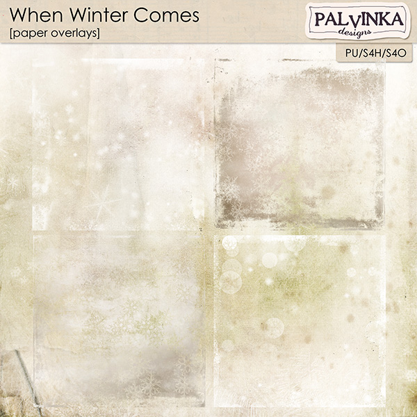When Winter Comes Paper Overlays