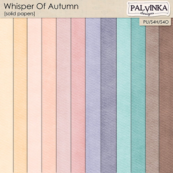 Whisper Of Autumn Solid Papers