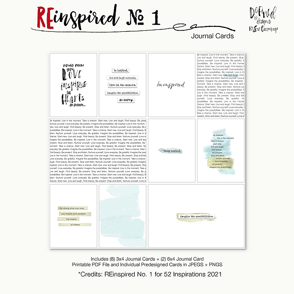 REinspired No. 1 Journal Cards