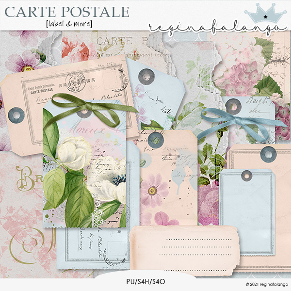 CARTE POSTALE LABEL AND MORE