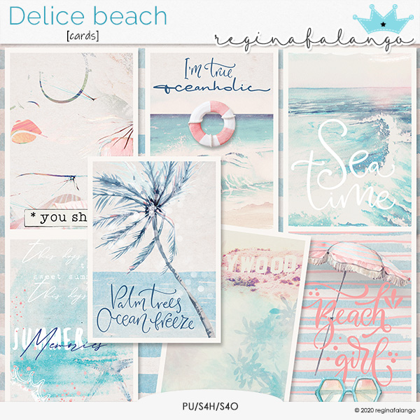 DELICE BEACH CARDS