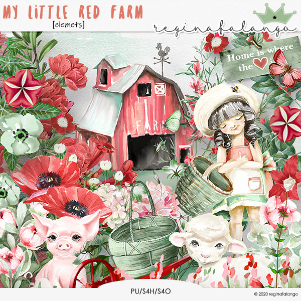 MY LITTLE RED FARM elements 