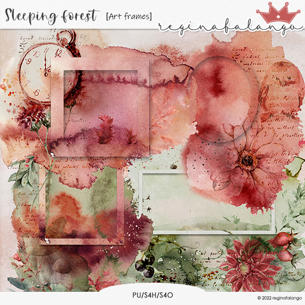 SLEEPING FOREST ART FRAMES
