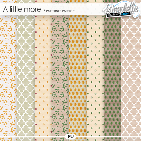 A little more (patterned papers)
