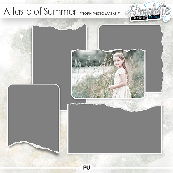 A Taste of Summer (torn photo masks)