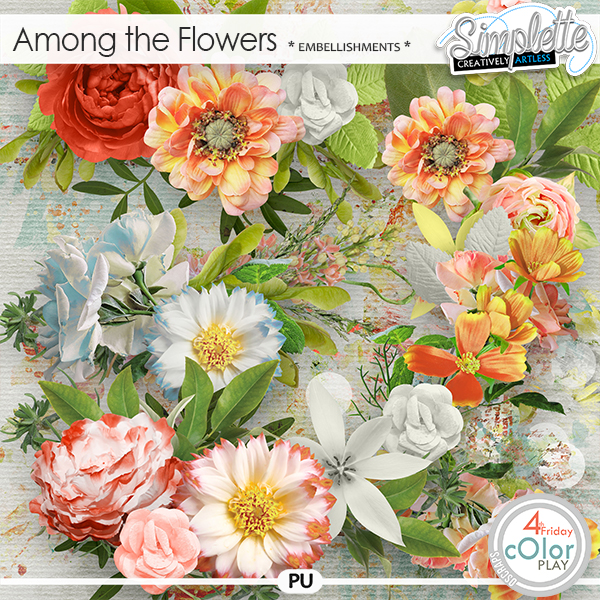 Among the flowers (embellishments) by Simplette