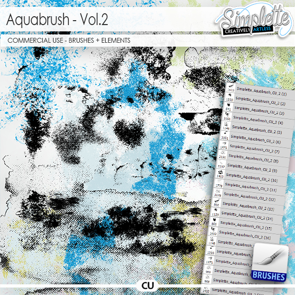 Aquabrush (CU elements + brushes) vol.2