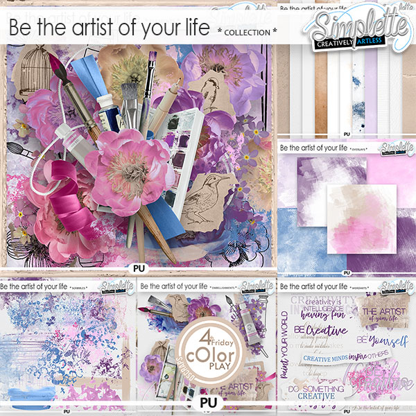 Be the artist of your life (collection) by Simplette