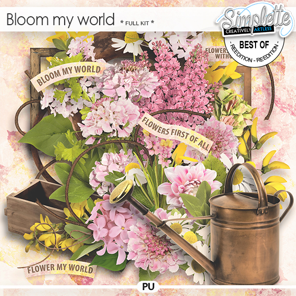 Bloom my world (full kit) by Simplette