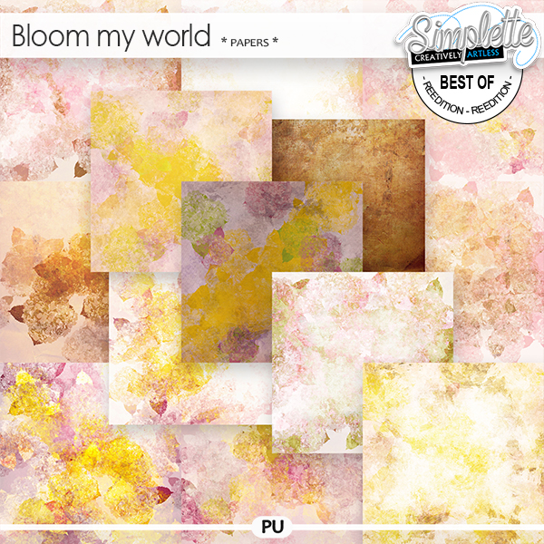 Bloom my world (papers) by Simplette