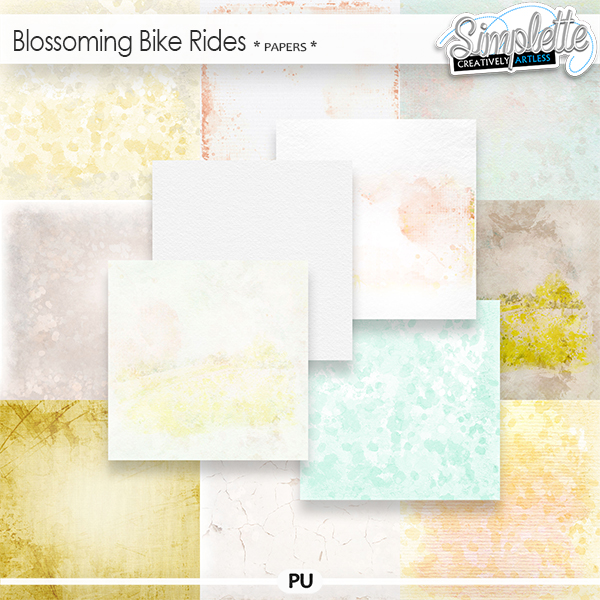 Blossoming Bike Rides (papers) by Simplette
