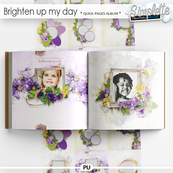 Brighten up my day (quick pages album) by Simplette | Oscraps