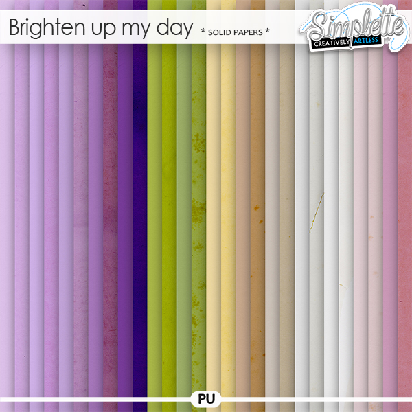 Brighten up my day (solid papers) by Simplette | Oscraps