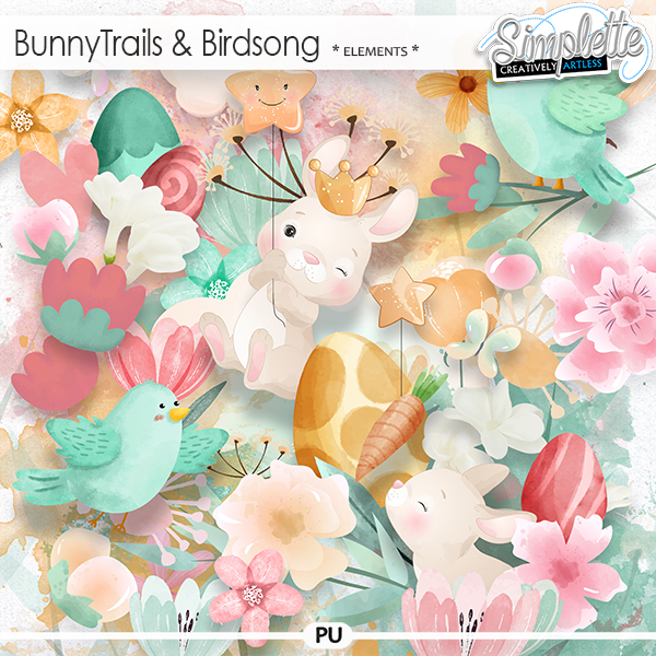 Bunny Trails and Birdsong (elements) by Simplette