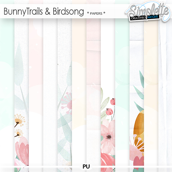 Bunny Trails and Birdsong (papers) by Simplette