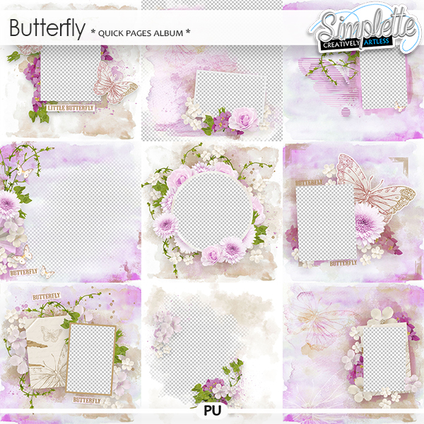 Butterfly (quick pages album) by Simplette