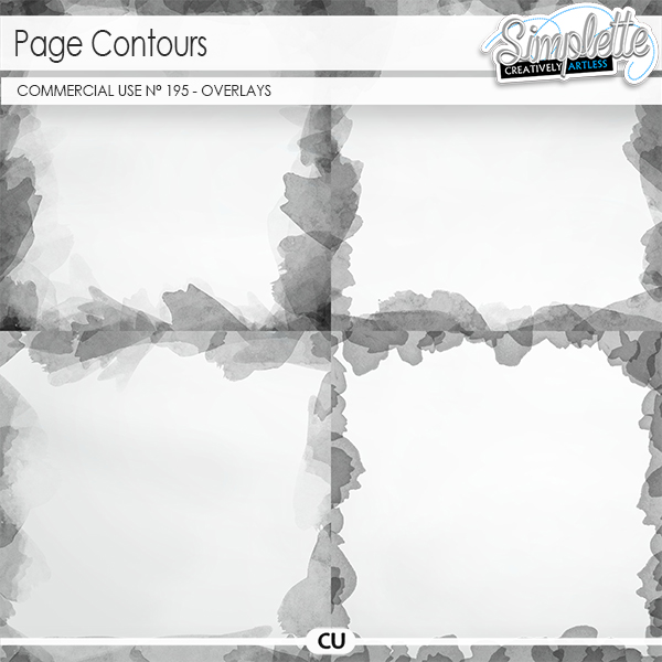 Page contours (CU overlays) 195 by Simplette | Oscraps