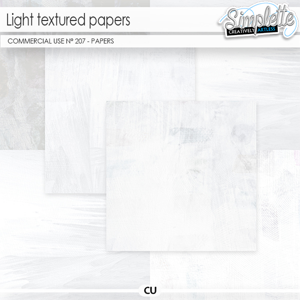 Light textured papers (CU papers) 207 by Simplette | Oscraps
