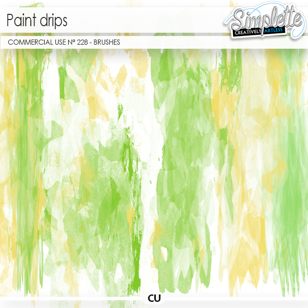 Paint Drips (CU brushes) 228 by Simplette | Oscraps