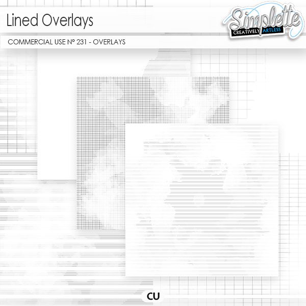 Lined Overlays (CU overlays) 231 by Simplette | Oscraps