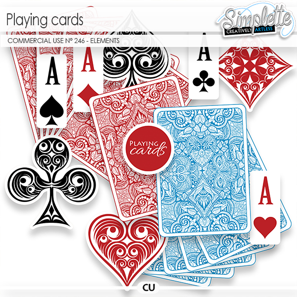 Playing Cards (CU elements) 246 by Simplette