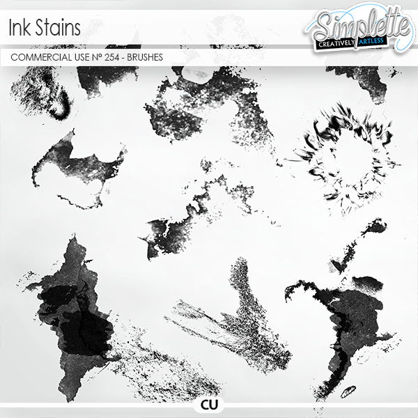 Ink Stains (CU brushes) 254 by Simplette