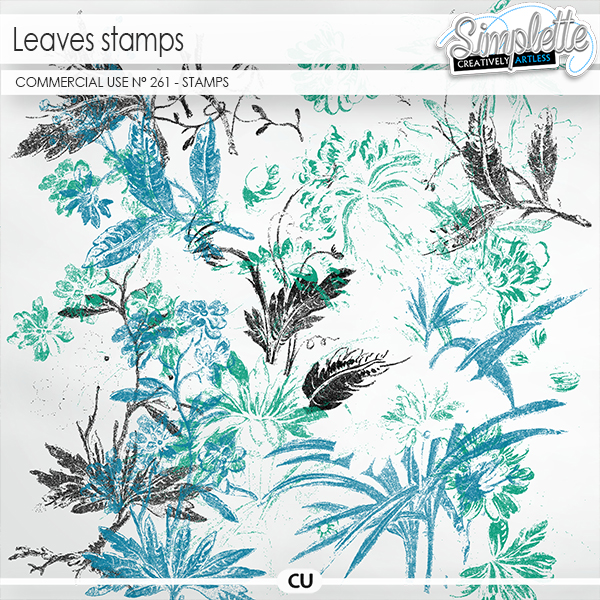 Leaves Stamps (CU overlays) 261 by Simplette