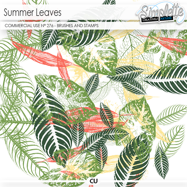 Summer Leaves (CU brushes and stamps) 276 by Simplette