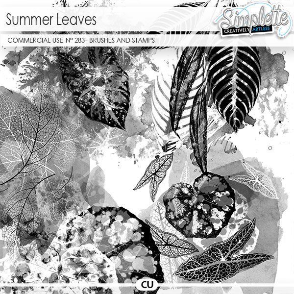 Summer Leaves (CU brushes and stamps) 282 by Simplette