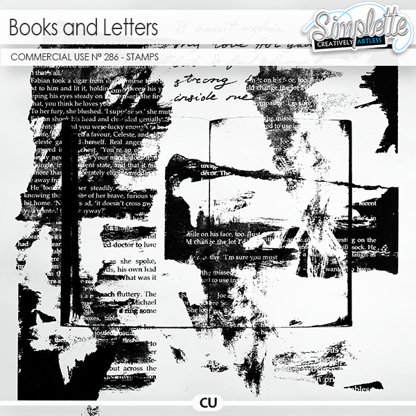 Books and Letters (CU elements) 286 by Simplette