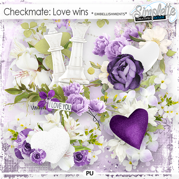 Checkmate : Love wins (embellishments) by Simplette
