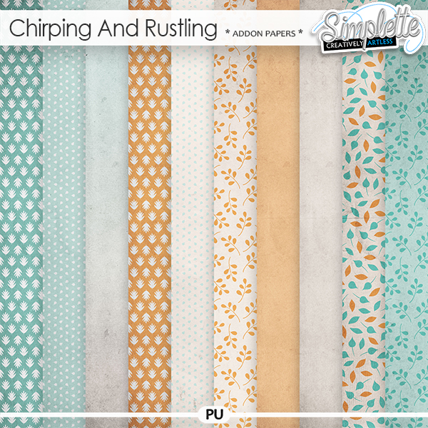 Chirping and Rustling (addon papers) by Simplette