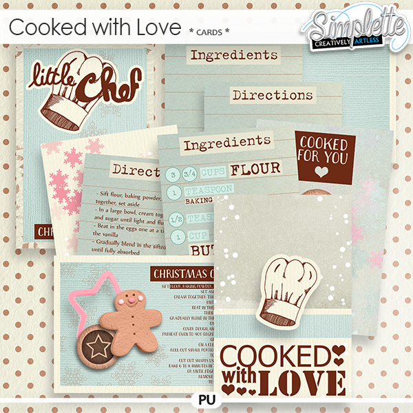 Cooked with Love (cards) by Simplette Cooked with Love (cards) by Simplette