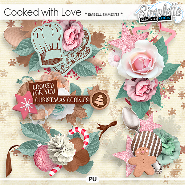 Cooked with Love (embellishments) by Simplette Cooked with Love (embellishments) by Simplette