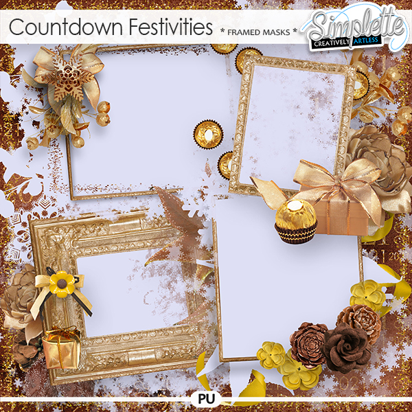 Countdown Festivities (framed masks) by Simplette Countdown Festivities (framed masks) by Simplette