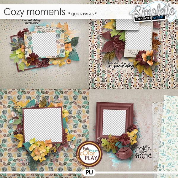 Cozy Moments (quick pages) by Simplette | Oscraps